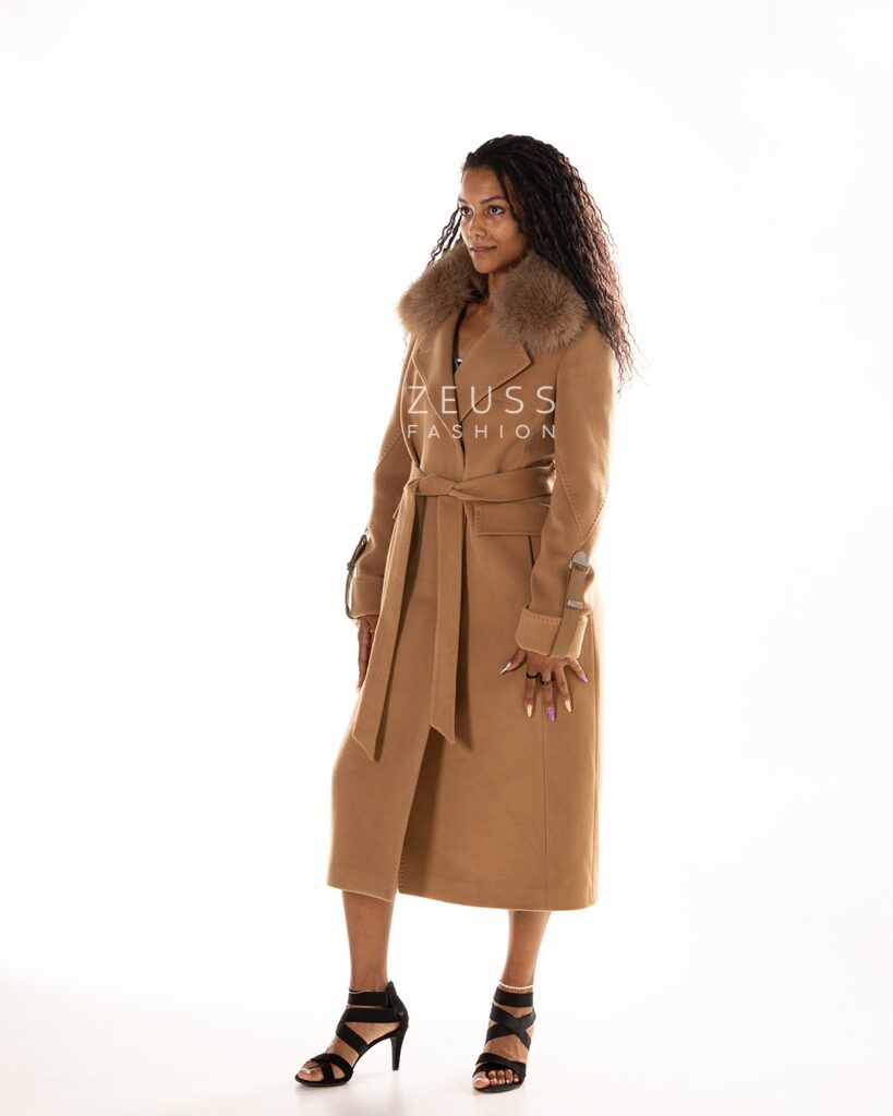 Kaput od kašmira duži sa detaljima oko rukava - Nije na stanju